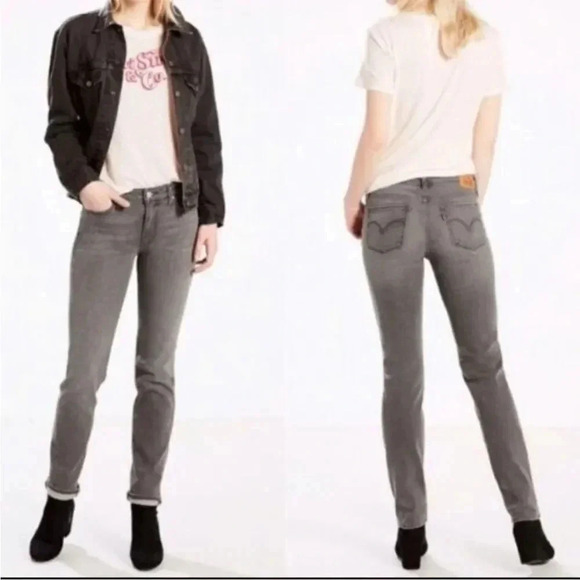 Levi’s 712 Slim Corduroy Grey Skinny Jeans Sz 26 - Picture 1 of 8